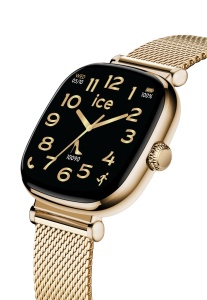 Ceas inteligent ICE-WATCH Ice Smart 2.0 Gold Milanese, 1,7 inch, bratara din otel inoxidabil - Img 3