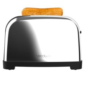 Cecotec Prajitor de paine vertical 4 fante scurte Toastin time 1700 Double Inox 1700 W 4 felii de paine fanta lata 38 cm 2 accesorii pentru chifle si  - Img 3