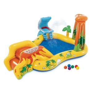 Centru de Joaca Inflabil Intex 57444NP, Dinosaurier, 310L, 249x191x109 cm