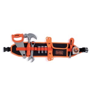 Centura de unelte Smoby BlackDecker cu 14 accesorii, ajustabila, pentru copii