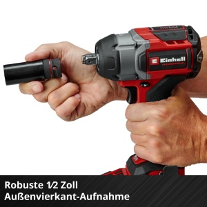 Cheie de impact cu acumulator Einhell Professional TP-CW 18750-C Li BL-Solo Power X-Change 18 V cuplu 750 Nm cuplu de eliberare 1000 Nm fara perii mon - Img 9