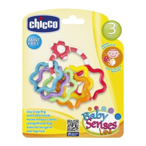 Chicco Rasseln Greifringe Jucarie pentru Dentitie 3-18 Luni Ringi Colorati - Img 3