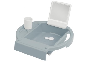 Chiuveta pentru copii Rotho Babydesign Kiddy Wash, albastra, cu oglinda integrata