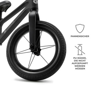 Ciclism pentru copii Kinderkraft ETER, 12 inch, 35 kg, design sportiv, negru - Img 5