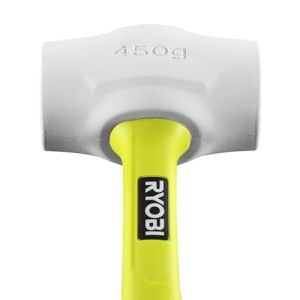 Ciocan din cauciuc Ryobi RHHM450W 450 g maner ergonomic fibra de sticla alb - Img 2