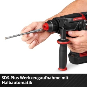 Ciocan rotopercutor Einhell TP-HD 1828 Li BL 4 18V 3 J motor brushless SDS-Plus cu accesorii si acumulator 30 Ah - Img 6
