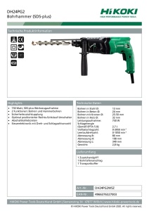 Ciocan rotopercutor HiKOKI DH24PG2, 730W, 2,7J, SDS-plus - Img 2
