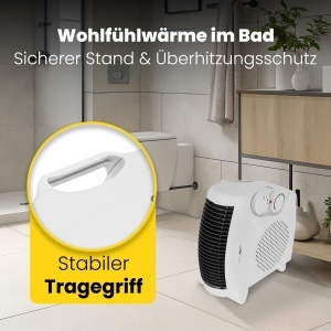 Clatronic HL 3838 Aeroterma compacta 2000W cu functie de ventilator si protectie la supraincalzire - Img 2
