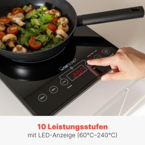 Clatronic(r) Plita cu inductie | Plita cu incalzire prin inductie in cateva secunde | Soba cu ECO-Save pentru o economie de timp de 55% | Plita cu inductie cu detectare automata a oalei | EKI 3569 - Img 6