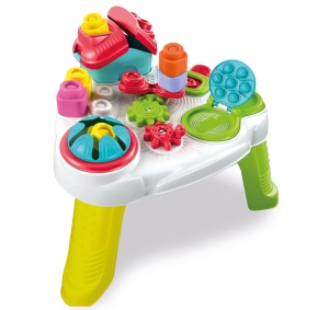 Clementoni Soft Clemmy 17704 Masa Sensoriala cu Bausteine Moi si Jucarii Interactive