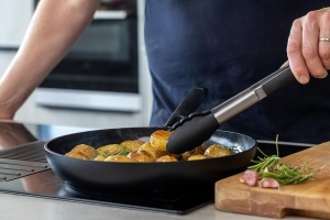 Cleste de bucatarie KitchenAid 30 cm din inox cu varfuri din silicon, rezistent la caldura - Img 5