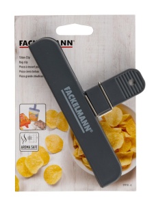 Clip pentru pungi Fackelmann 59910, 15.5 cm, gri - Img 2