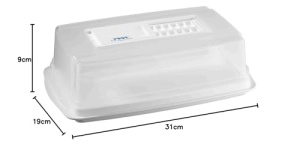 Clopot pentru branza Tefal 9182012, Alb, 31 x 19 x 10 cm - Img 3