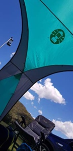 Coleman Event Dome Pavilion cort de petrecere stabil cu stalpi de otel protectie solara SPF 50 plus, albastru, XL, 2000025128 - Img 12