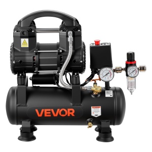 Compresor de aer VEVOR 0,75 KW cu rezervor de 6 L, silentios, 71 Lmin - Img 9