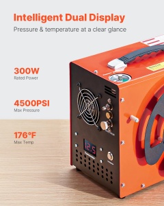 Compresor de aer VEVOR PCP, 4500 PSI, 300W, cu ventilator si auto-oprire - Img 3