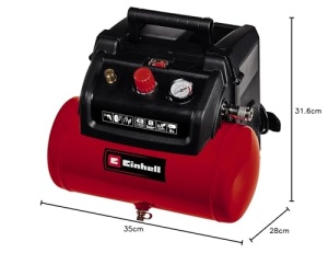 Compresor Einhell TC-AC 19068 1200W 8 bar Pompa fara ulei - Img 14