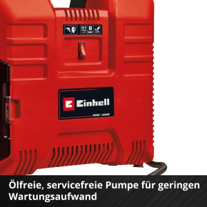 Compresor portabil Einhell TE-AC 368 Li OF Set-Solo 36V 8 bar pompa fara ulei - Img 8