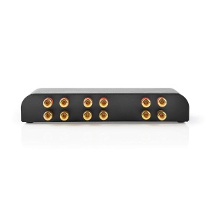 Comutator boxa Nedis 2 canale cu volum reglabil, 60W, 4-16 Ohm, Negru - Img 3