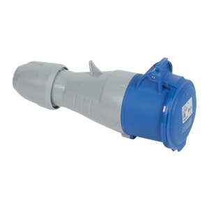 Conector CEE 32A Legrand 3-polig albastru, IP44, IK09 - Img 2