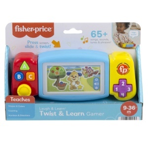 Consola de jocuri Fisher-Price HNL52 cu lumini, sunete si melodii, pentru dezvoltarea motricitatii - Img 7