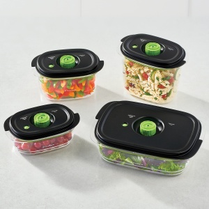 Contenitor Vakuum FoodSaver Preserve Marinate, 700 ml si 1.2 L, BPA-free, 2 buc - Img 9