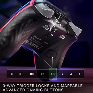 Controler cu fir PowerA Advantage pentru Xbox Series X|S cu Lumectra - Negru, Gamepad, Controler de jocuri video cu fir, Controler de jocuri, Xbox One, Licenta oficiala - Img 4