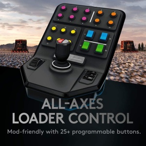 Controller de simulare agricola Logitech G Saitek, 900 rotatie, 38 butoane, USB - Img 8