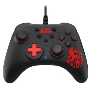 Controller Hori U.K. Ltd pentru Nintendo, design Mario, cablu 3m, Turbo