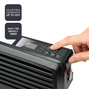 Convector BLACKDECKER BXCSH1800E, 1800 W, IP24, Negru - Img 5