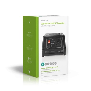 Convertor de tensiune 230V AC la 110V AC - 300W - Negru - Img 8