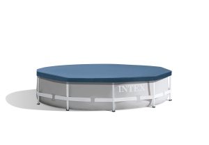 Copertina pentru piscina Intex 58108, 305 cm, albastra, cu prindere cu siret