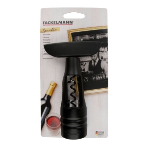Corkenzieher Fackelmann Specter 15 cm, Otel Hardenat, Plastic, NegruSilver - Img 5