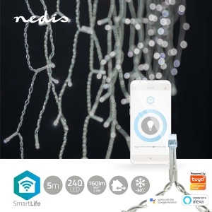 Coroana LED NEDIS SmartLife 240 LED-uri 5 m Culoare rece - Img 2