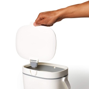 Cos de compost OXO Good Grips, 6.6 L, albgri, cu design anti-odori - Img 7