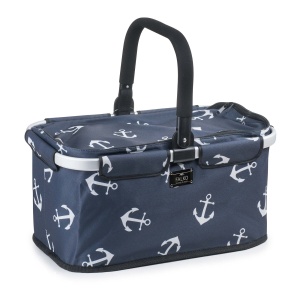 Cos de cumparaturi Genius A14363 Falko Premium, 22l, albastru, pliabil - Img 8