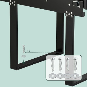 Cos de gunoi incorporabil Relaxdays, 2 compartimente, 2x20L, negru - Img 8