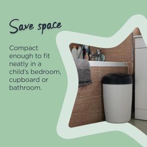 Cos de gunoi pentru scutece Tommee Tippee Simplee, capacitate 23 scutece, culoare gri - Img 6