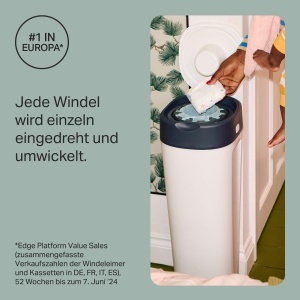 Cos de gunoi pentru scutece Tommee Tippee Twist Click XL, alb - Img 3
