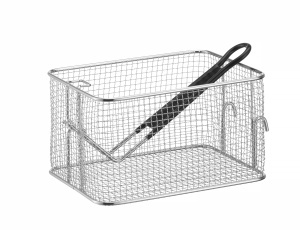 Cos pentru friteuza HENDI 8L otel inoxidabil maner rezistent la caldura lungime 225mm - Img 3