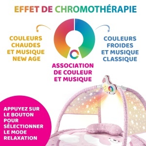 Covor de activitate pentru bebelusi Chicco Enjoy Colours 3in1, cu proiector si muzica, 83 cm - Img 6