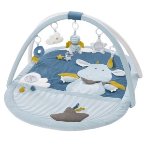 Covor de activitati Fehn Little Castle 3D cu 5 jucarii detasabile pentru bebelusi 0 luni