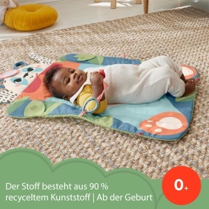 Covor de joaca 3-in-1 Fisher-Price Rolli-Roll Panda, 90 reciclabil, cu jucarie si oglinda - Img 3