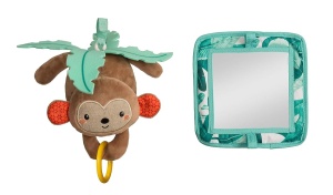 Covor de joaca Infantino 4-in-1 Deluxe, cu 4 jucarii detasabile, culori tropicale - Img 4