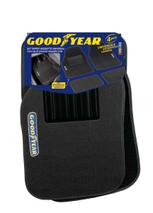 Covorase auto Goodyear 77130, 4 piese, colorate in negru, rezistente la intemperii - Img 2