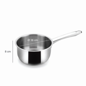 Cratita cu maner Lacor 32216 Basic 16 cm Otel Inoxidabil - Img 2