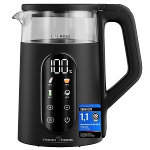 Cratita electrica ProfiCook PC WK 1328 G, 1,7L, 2200W, cu temperatura reglabila