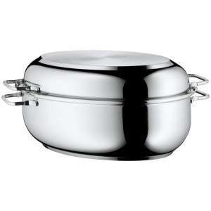 Cratita ovala WMF 85L cu capac inductie Cromargan otel inoxidabil compatibila cu toate tipurile de plite - Img 3