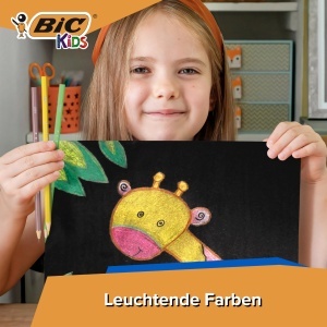 Creion colorat BIC Kids Smooth, 54 culori, din lemn responsabil - Img 2