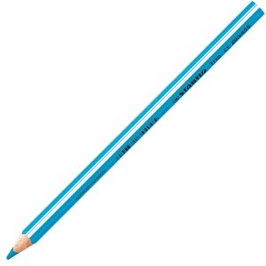 Creion colorat STABILO Trio dick, ergonomic, 4.2 mm, culoare himmelblau